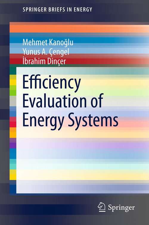 Book cover of Efficiency Evaluation of Energy Systems