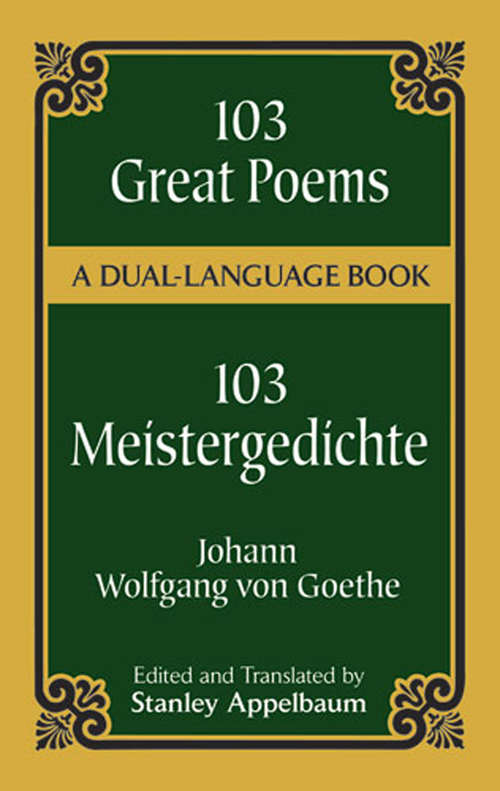 Book cover of 103 Great Poems: A Dual-Language Book