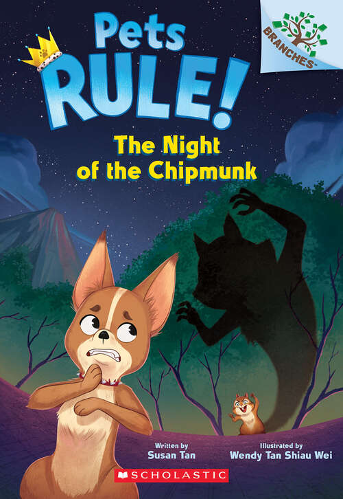 Book cover of The Night of the Chipmunk: A Branches Book (Pets Rule!)