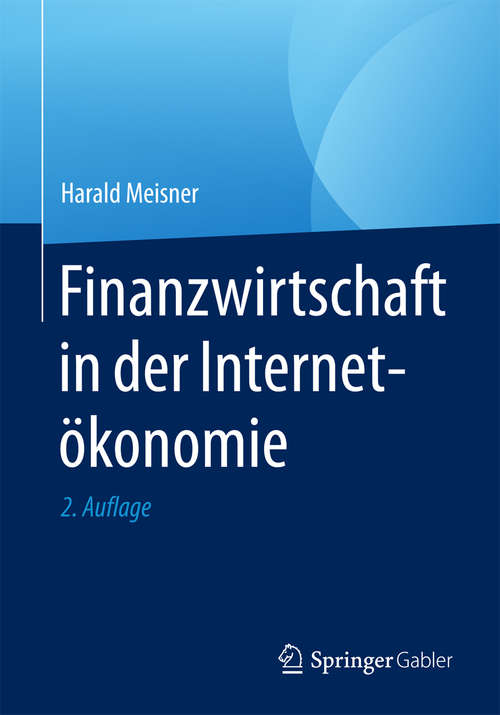 Book cover of Finanzwirtschaft in der Internetökonomie