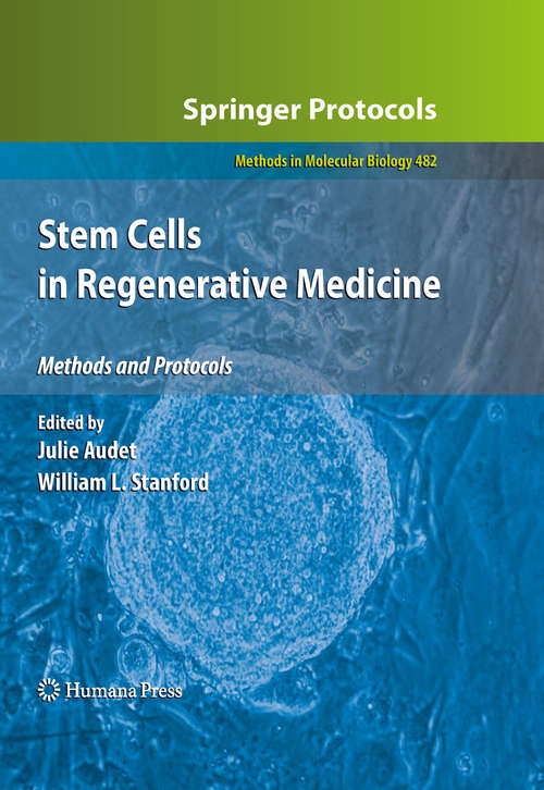 Book cover of Stem Cells in Regenerative Medicine