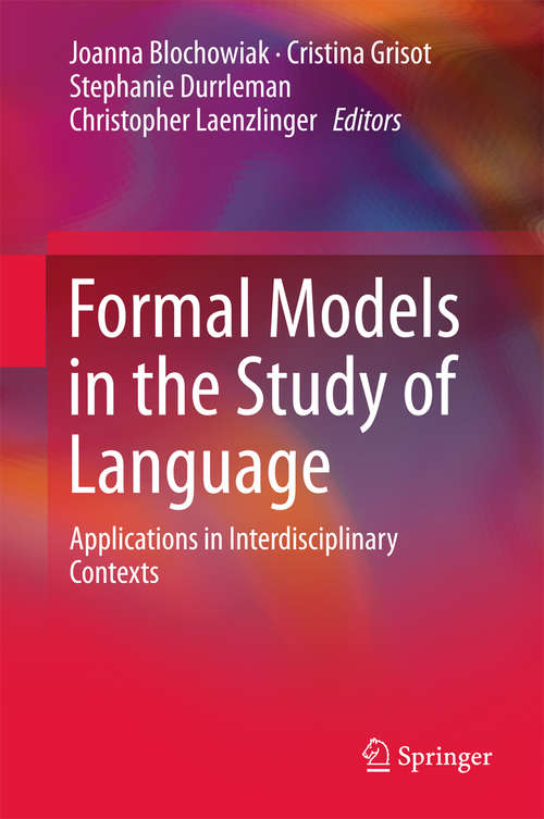 Book cover of Formal Models in the Study of Language