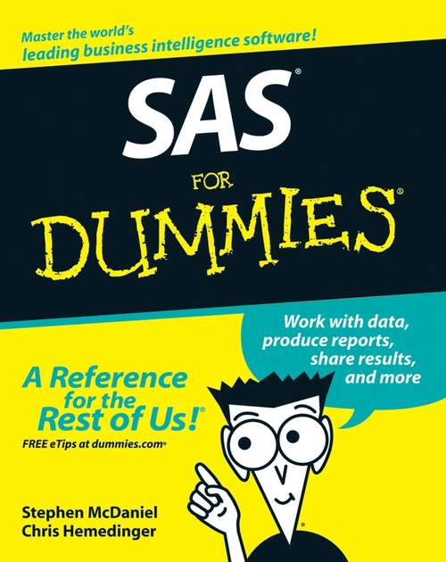Book cover of SAS For Dummies (2) (For Dummies Computers Ser.)