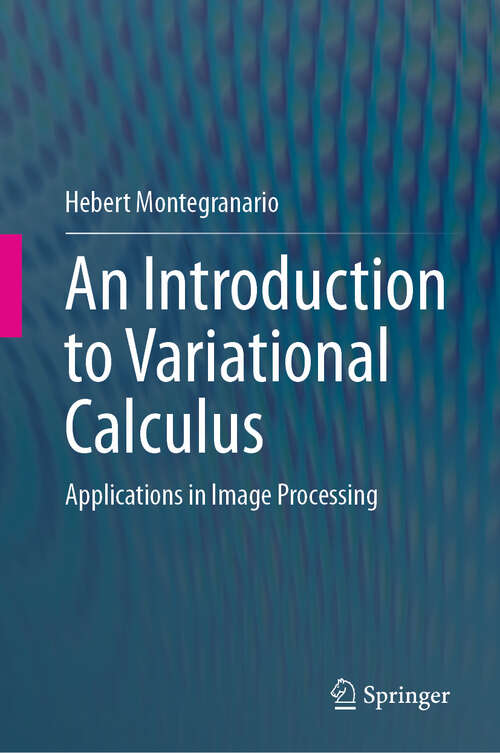 Book cover of An Introduction to Variational Calculus: Applications in Image Processing