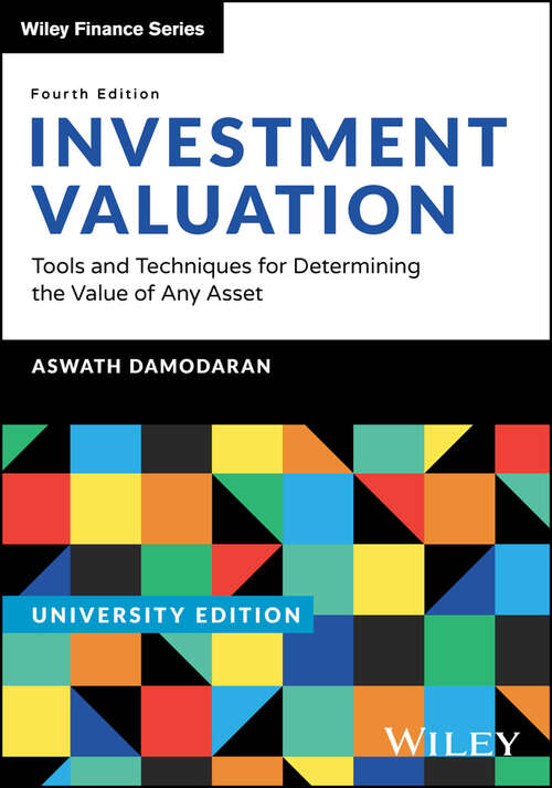 Book cover of Investment Valuation, University Edition: Tools and Techniques for Determining the Value of any Asset