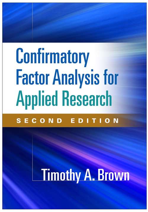 Book cover of Confirmatory Factor Analysis For Applied Research (Second Edition) (Methodology In The Social Sciences)