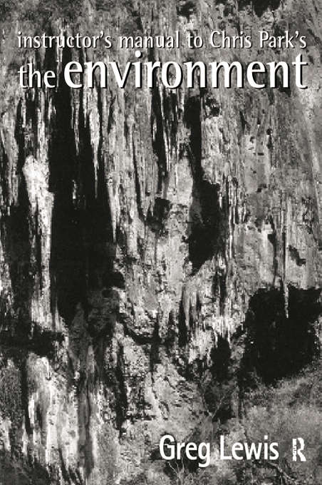 Book cover of Instructor's Manual to Chris Park's The Environment