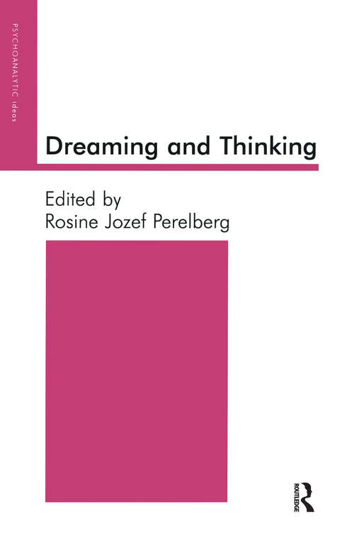 Book cover of Dreaming and Thinking