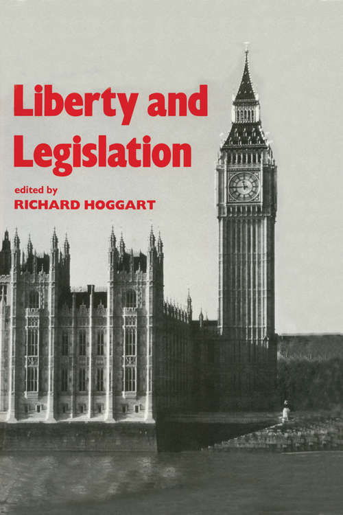 Book cover of Liberty and Legislation