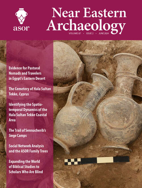 Book cover of Near Eastern Archaeology, volume 87 number 2 (June 2024)