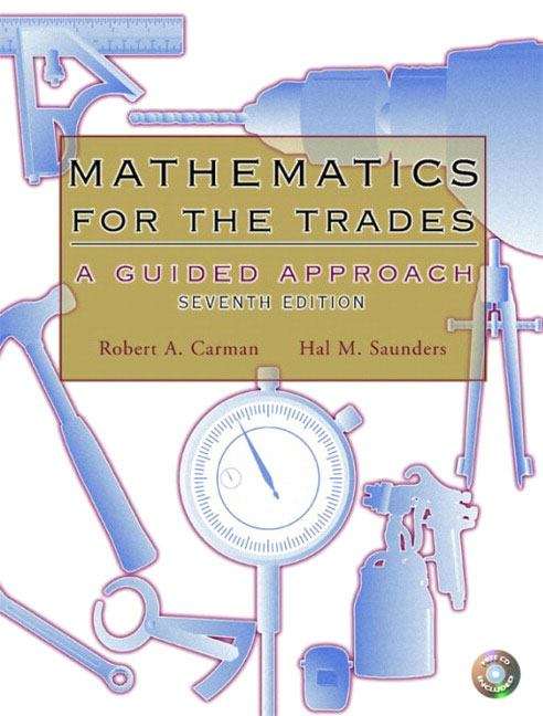 Book cover of Mathematics for the Trades : A Guided Approach (7th Edition)