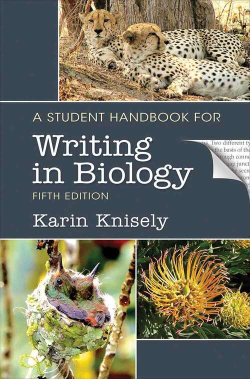 Book cover of A Student Handbook for Writing in Biology (Fifth Edition)