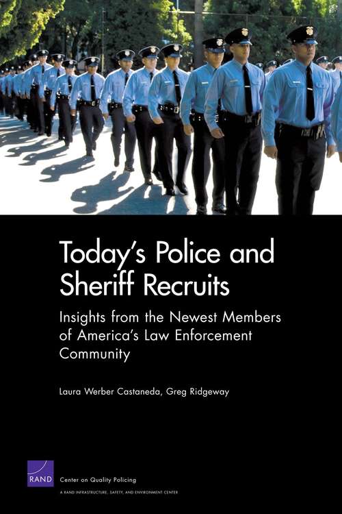 Book cover of Today's Police and Sheriff Recruits