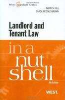 Book cover of Landlord and Tenant Law in a Nutshell (Fifth Edition)