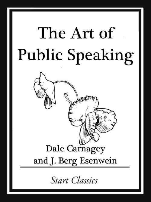 Book cover of The Art of Public Speaking