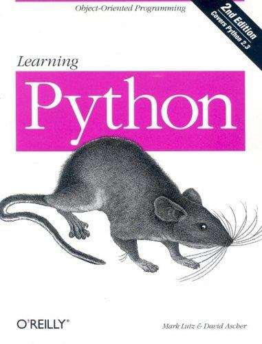 Book cover of Learning Python, 2nd Edition