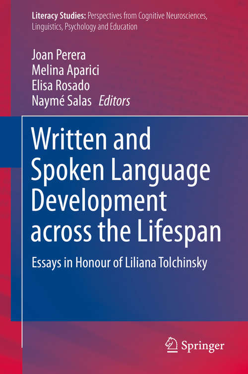 Book cover of Written and Spoken Language Development across the Lifespan