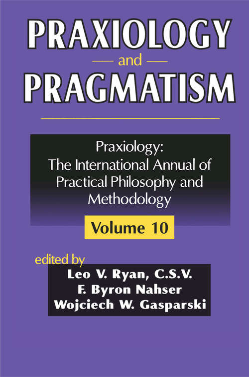 Book cover of Praxiology and Pragmatism