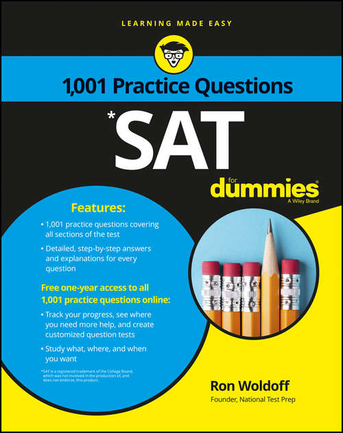Book cover of 1,001 SAT Practice Problems For Dummies