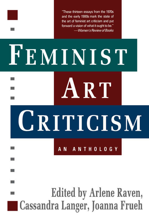 Book cover of Feminist Art Criticism: An Anthology (Icon Editions Series)