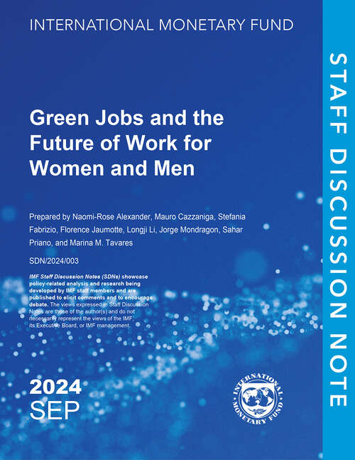 Book cover of Green Jobs and the Future of Work for Women and Men