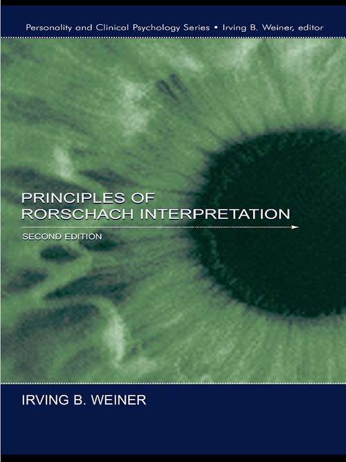 Book cover of Principles of Rorschach Interpretation (2)