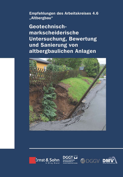 Book cover of Geotechnisch-markscheiderische Untersuchung, Bewertung und Sanierung von altbergbaulichen Anlagen - Empfehlungen des Arbeitskreises 4.6 Altbergbau