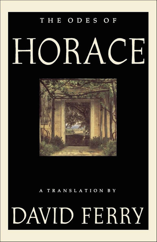 Book cover of The Odes of Horace: A Translation