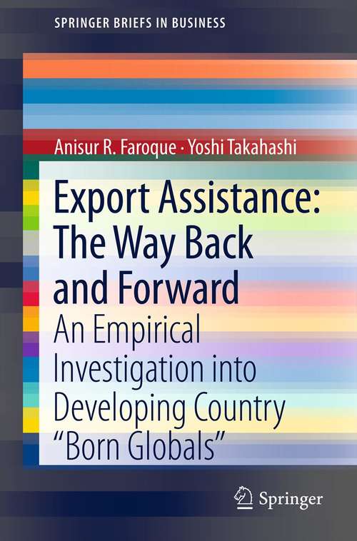 Book cover of Export Assistance: The Way Back and Forward