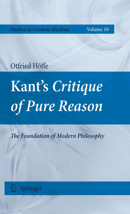 Book cover of Kant's Critique of Pure Reason