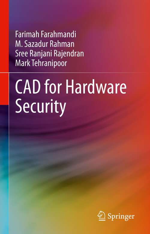 Book cover of CAD for Hardware Security (1st ed. 2023)