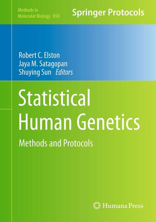 Book cover of Statistical Human Genetics