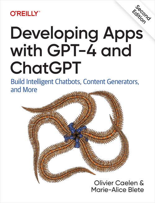 Book cover of Developing Apps with GPT-4 and ChatGPT