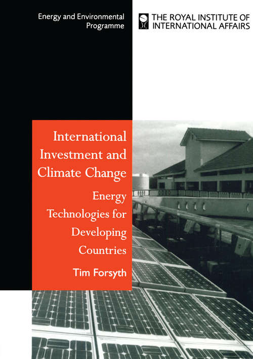 Book cover of International Investment and Climate Change: Energy Technologies for Developing Countries
