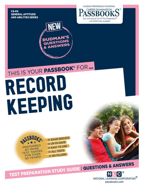 Book cover of RECORD KEEPING: Passbooks Study Guide (General Aptitude and Abilities Series (CS))