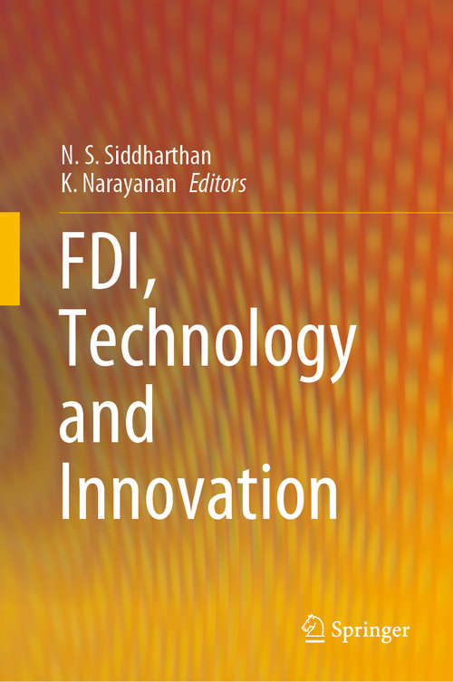 Book cover of FDI, Technology and Innovation (1st ed. 2020)