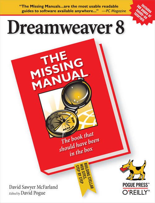 Book cover of Dreamweaver 8: The Missing Manual