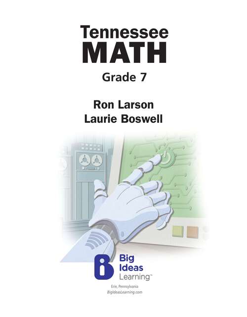 Book cover of Tennessee Math, Grade 7