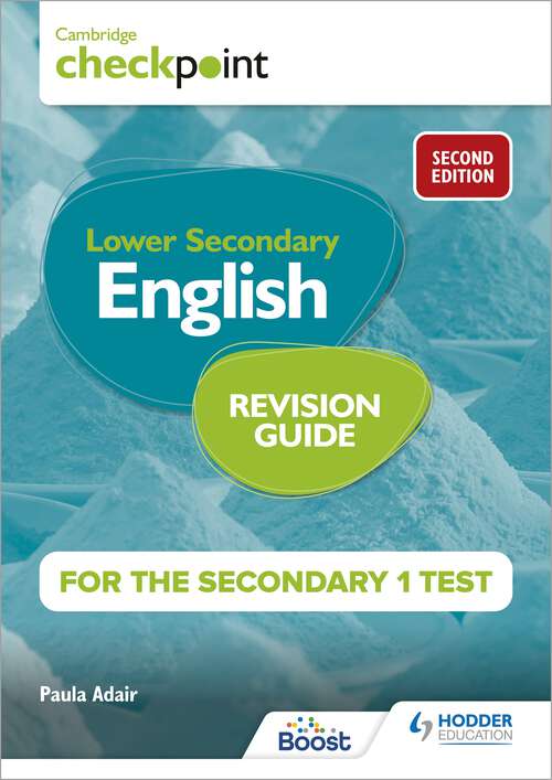 Book cover of Cambridge Checkpoint Lower Secondary English Revision Guide for the Secondary 1 Test 2nd edition