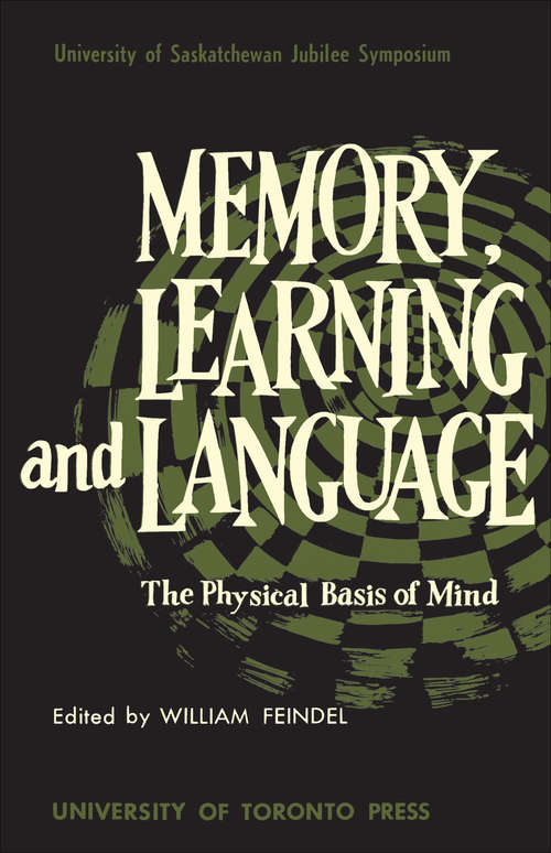Book cover of Memory, Learning and Language: The Physical Basis