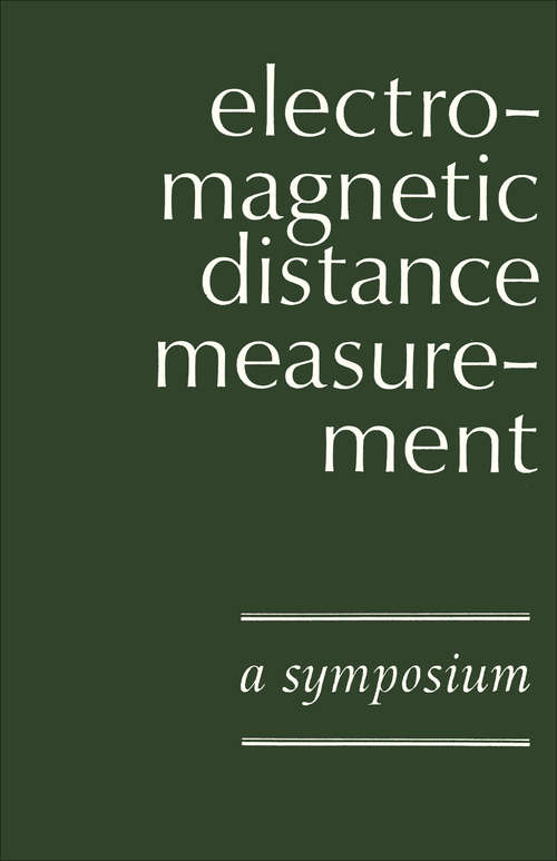 Book cover of Electromagnetic Distance Measurement