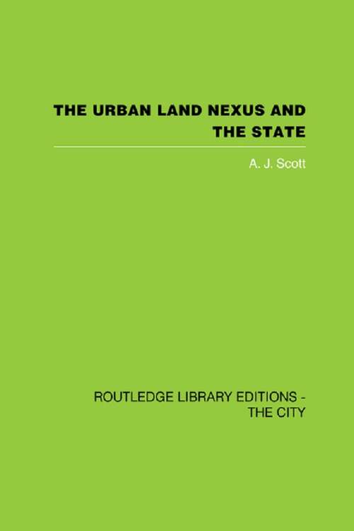Book cover of The Urban Land Nexus and the State