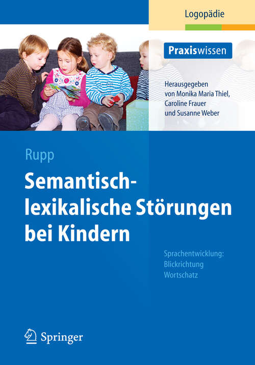 Book cover of Semantisch-lexikalische Störungen bei Kindern