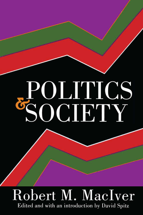 Book cover of Politics and Society