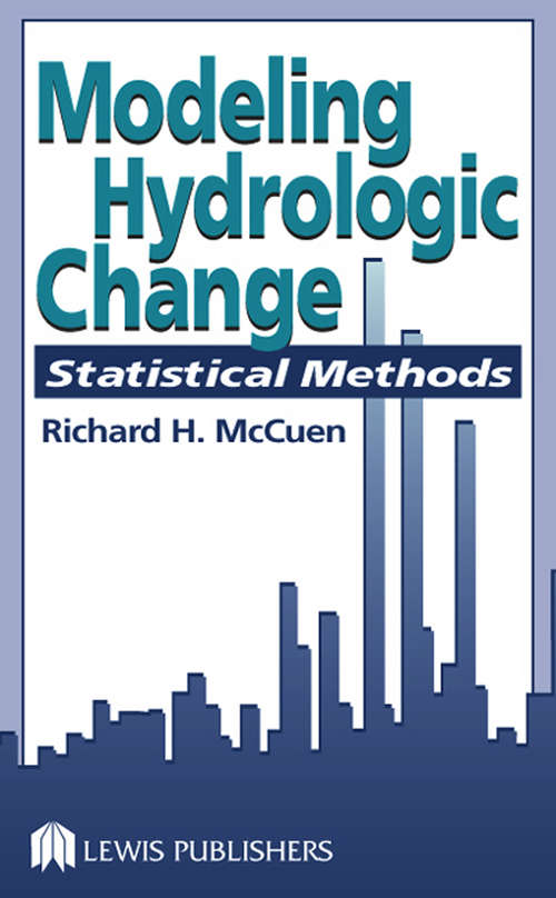 Book cover of Modeling Hydrologic Change: Statistical Methods (1)