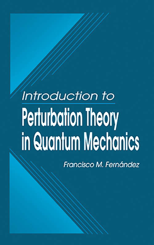 Book cover of Introduction to Perturbation Theory in Quantum Mechanics (1)