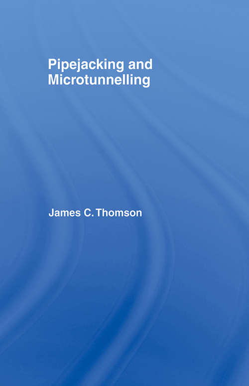 Book cover of Pipejacking & Microtunnelling