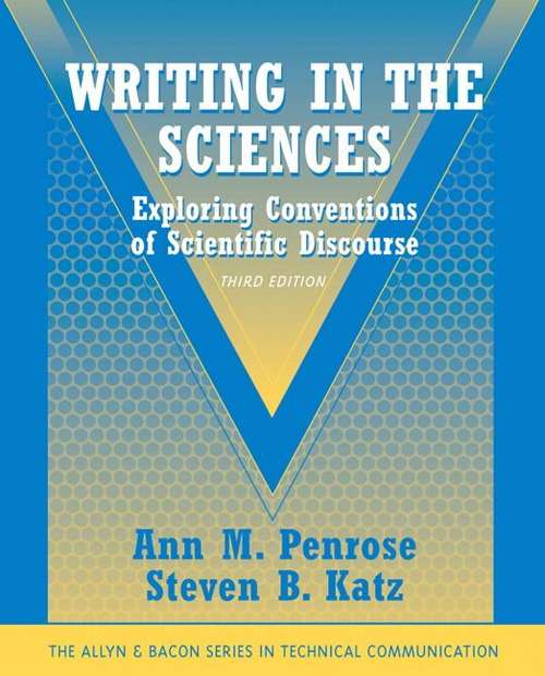 Book cover of Writing in the Sciences: Exploring Conventions of Scientific Discourse