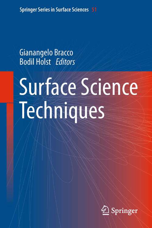 Book cover of Surface Science Techniques