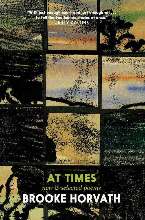 Book cover of At Times: New and Selected Poems